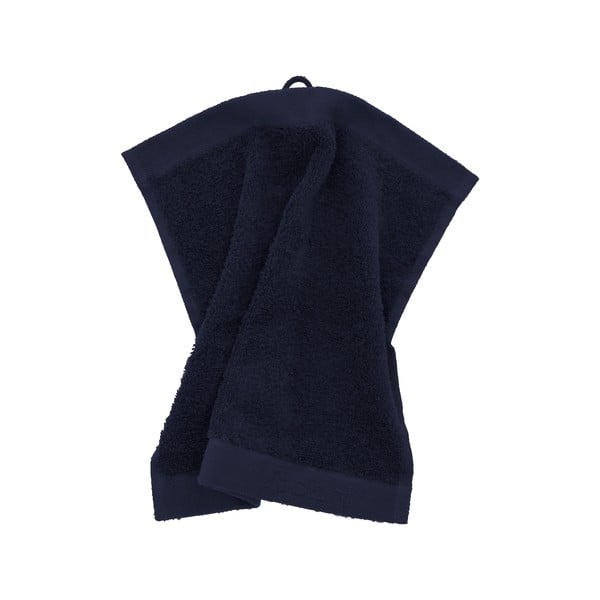 Tmavě modrý froté bavlněný ručník 30x30 cm Comfort – Södahl-image-3