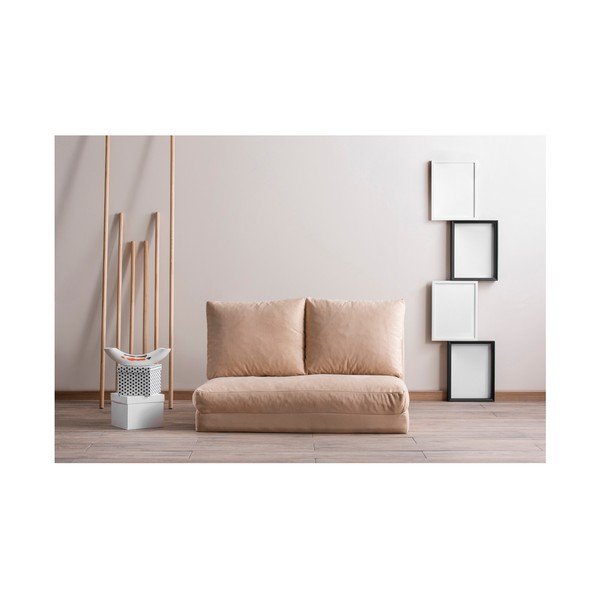 Krémová rozkládací pohovka 120 cm Taida  – Balcab Home-image-1