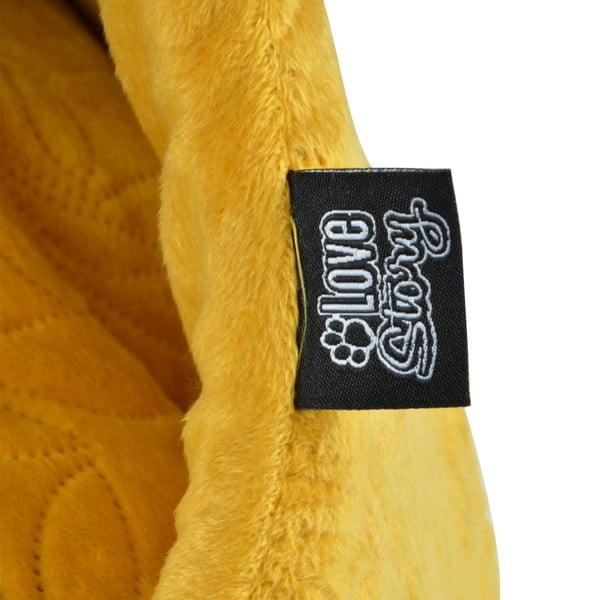 Kukaň pro kočku v hořčicové barvě ø 50 cm – Love Story-image-2