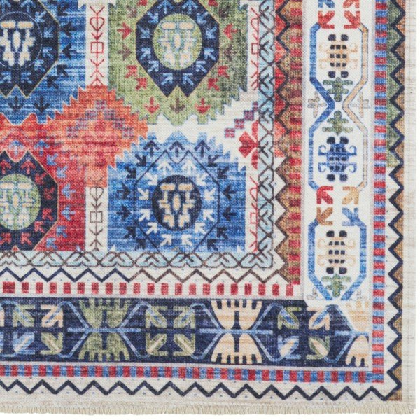 Barevný koberec s vysokým podílem bavlny Nouristan Kilim Masin 160 x 230 cm-image-3