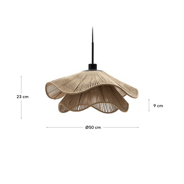 Stínidlo v přírodní barvě ø 50 cm Pontos – Kave Home-image-4