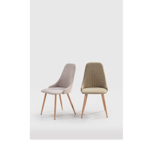 Světle zelené jídelní židle v sadě 4 ks Seul – Marckeric-image-1