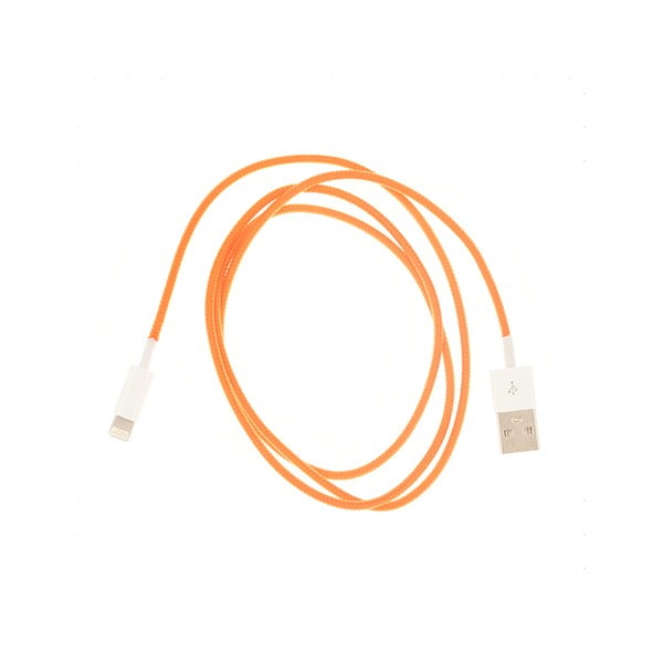 USB kabel pro iPhone 5, oranžový