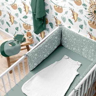 Napínací mušelínové dětské prostěradlo do postýlky 60x120 cm – Bébé Douceur