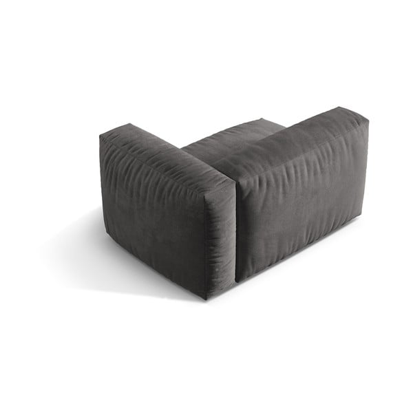 Šedý sametový modul pohovky (pravý roh) Martina – Micadoni -image-2