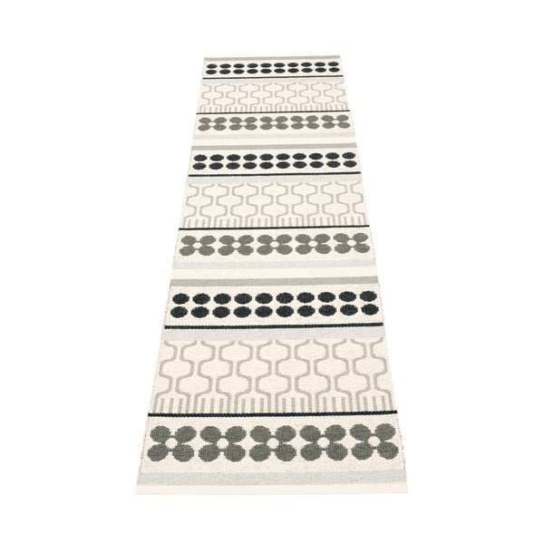 Šedo-krémový vnitřní a venkovní běhoun 70x270 cm Asta Warm Grey – Pappelina-image-1