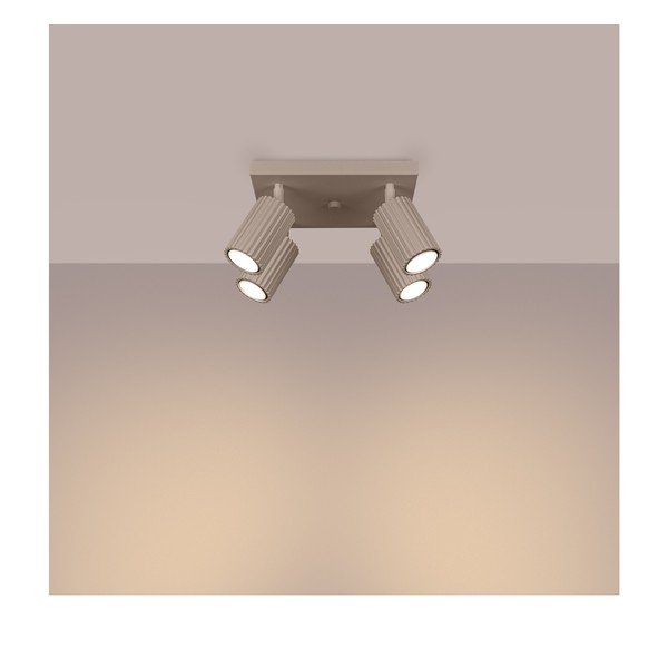 Taupe kovové bodové svítidlo ø 6,5 cm Gleam – Sollux-image-1