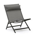 Šedé kovové zahradní křeslo Canutells – Kave Home