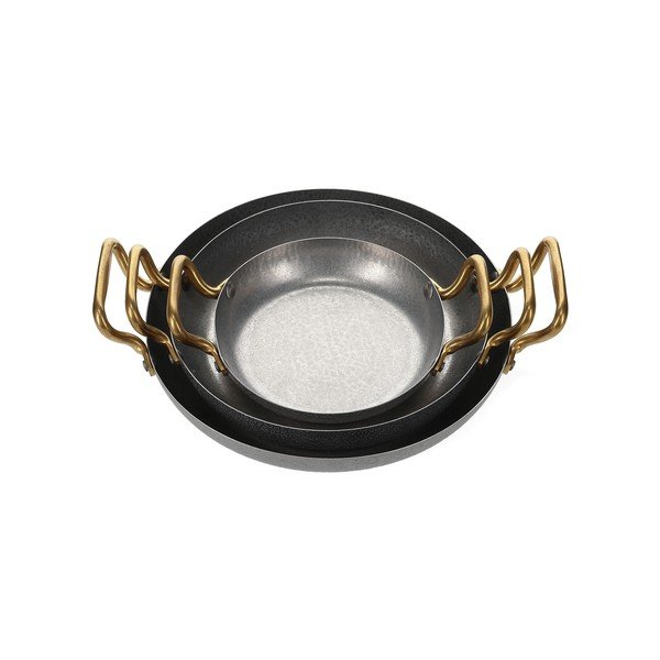 Servírovací kovový talíř ve stříbrné barvě ø 24 cm Serve – BonBistro-image-4