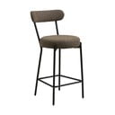 Hnědá čalouněná barová židle (výška sedáku 65 cm) Badalona – House Nordic