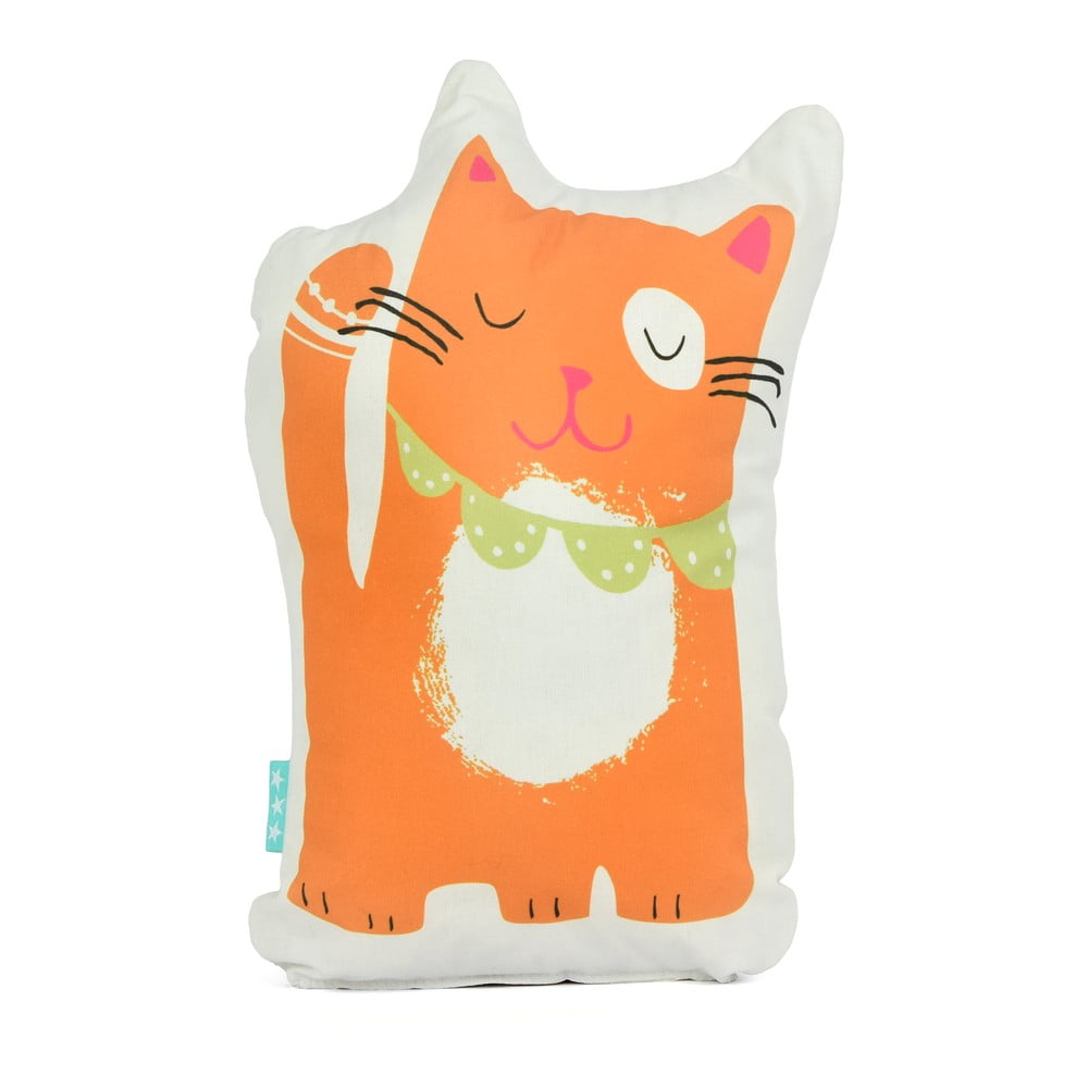 Bavlněný polštářek Moshi Moshi Cat & Mouse, 40 x 30 cm