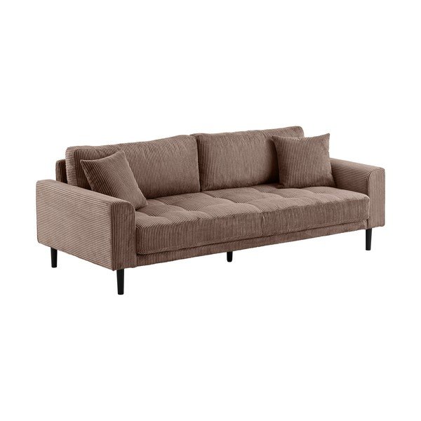 Hnědá manšestrová pohovka 210 cm Lido – House Nordic-image-2