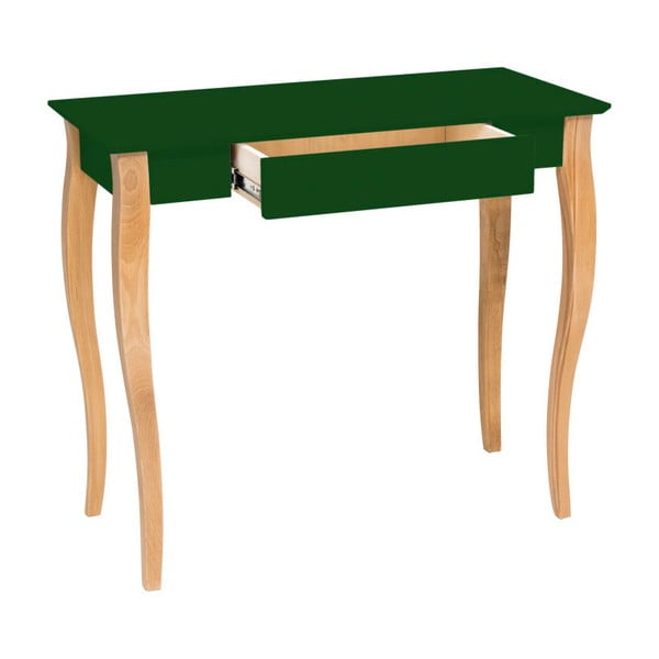Tmavě zelený psací stůl Ragaba Lillo, šířka 85 cm