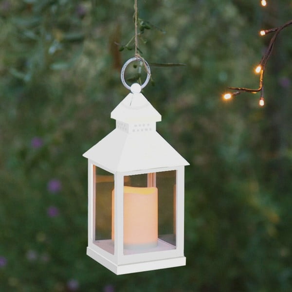 Velká bílá dekorativní LED lucerna vhodná do exteriéru Tomasucci Lante-image-1