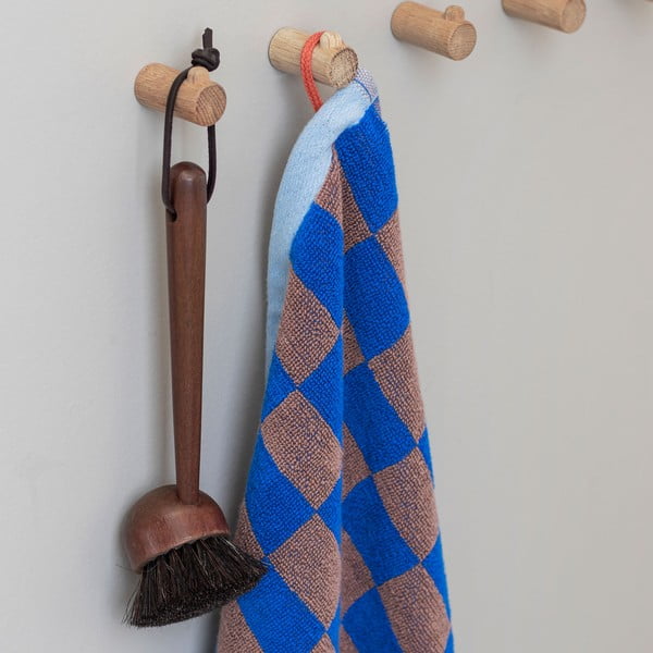 Modro-hnědá osuška z bio bavlny 70x133 cm Retro – Mette Ditmer Denmark-image-3