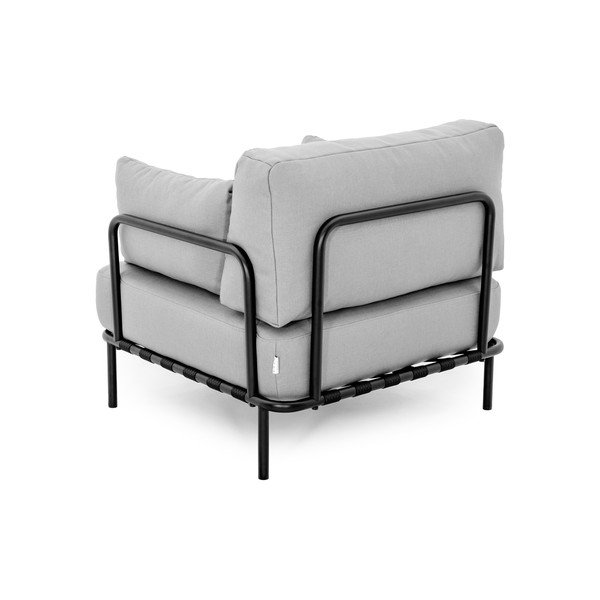 Světle šedé polstrované zahradní křeslo Salve – Sit Sit-image-4