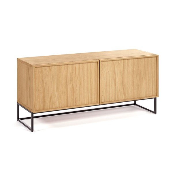 TV stolek v dekoru dubu v přírodní barvě 112x51x42 cm Taiana – Kave Home-image-3