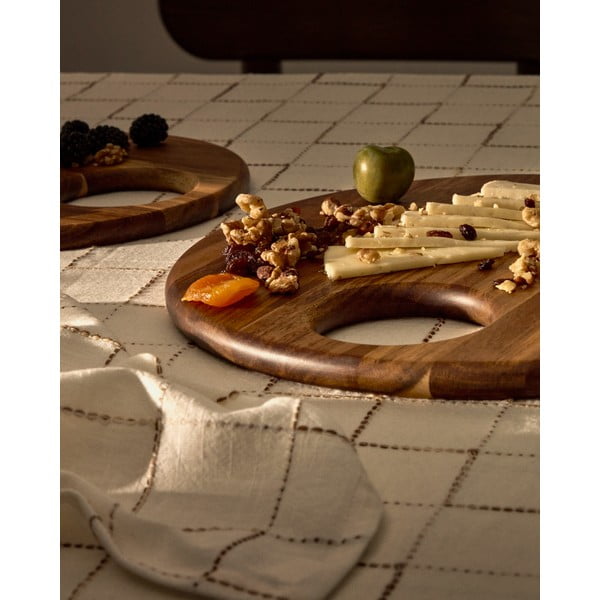 Servírovací dřevěné prkénko ø 30,5 cm Klot – Kave Home-image-3