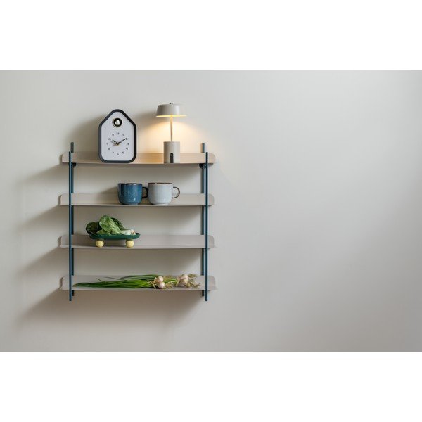 Černá/šedá patrová kovová police 60 cm Reina Cuatro – PT LIVING-image-1