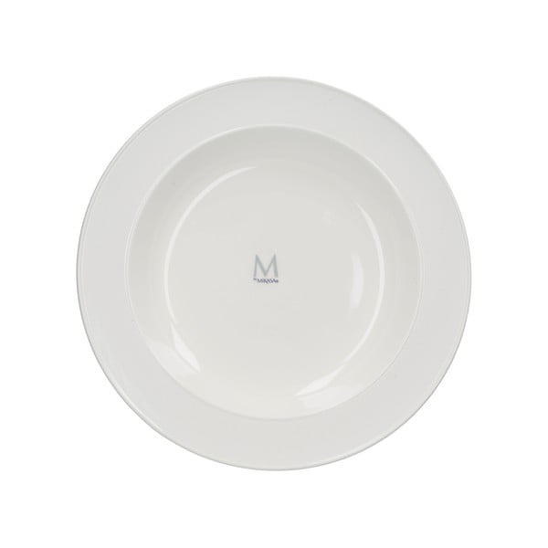 Bílý porcelánový hluboký talíř Mikasa Ridget, ø 29,5 cm-image-3