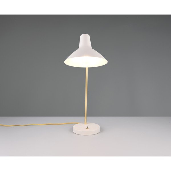 Stolní lampa s ohybatelnou konstrukcí ve zlaté barvě/slonovinová (výška 54 cm) Traveller – Trio-image-4
