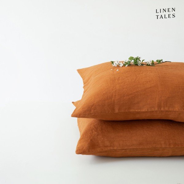 Lněný povlak na polštář 40x60 cm Almond – Linen Tales