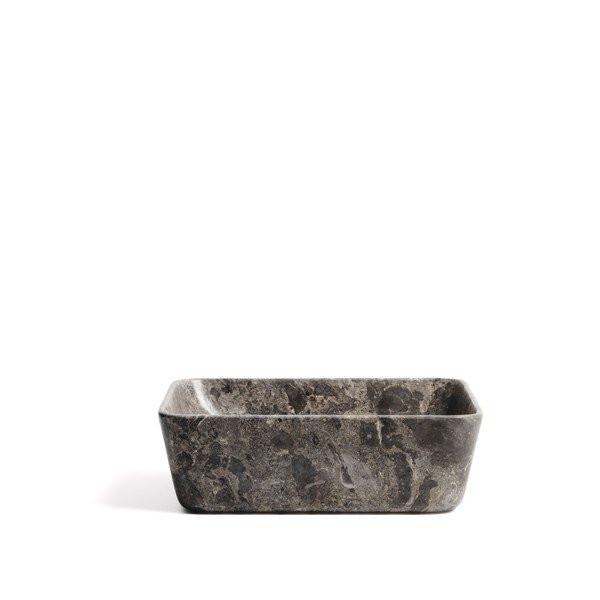 Šedé kamenné umyvadlo 40x40 cm Darnen – Kave Home
