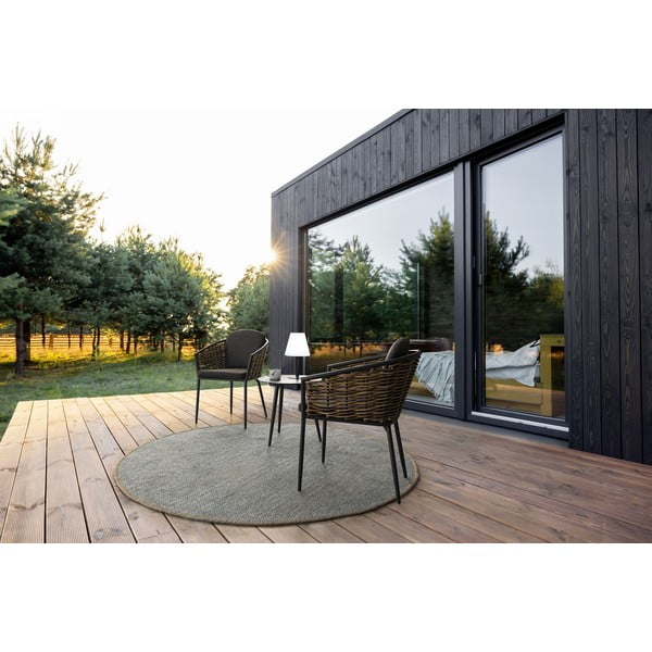 Hliníkový kulatý zahradní stolek ø 50 cm Ridley   – Bizzotto-image-1