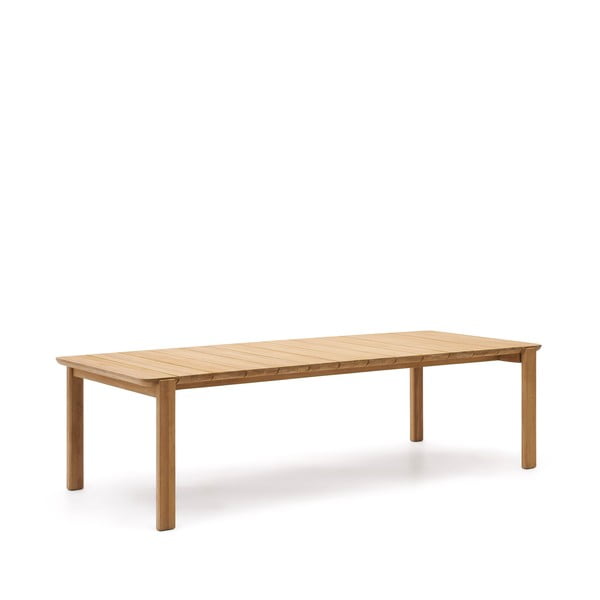 Zahradní jídelní stůl z dubového dřeva 102x220 cm Icaro – Kave Home