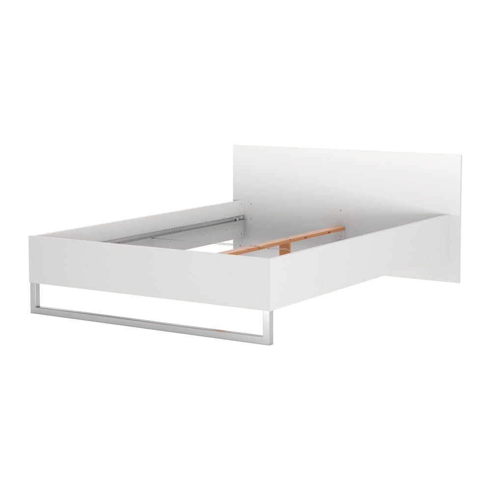 Bílá dvoulůžková postel Tvilum Style, 140 x 200 cm