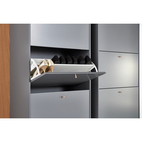 Šedý výklopný botník Mistral - Hammel Furniture-image-1