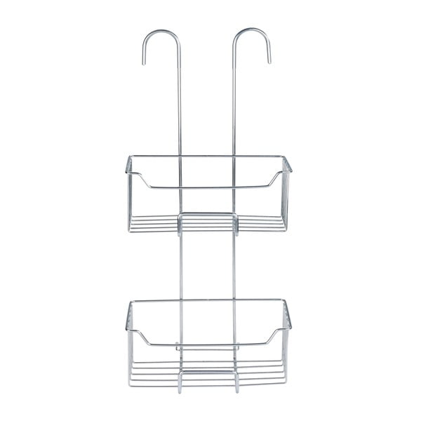 Závěsná dvoupatrová koupelnová polička Wenko Milo-image-2
