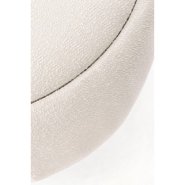 Krémový taburet z textilie bouclé Irisha – Bizzotto-image-4