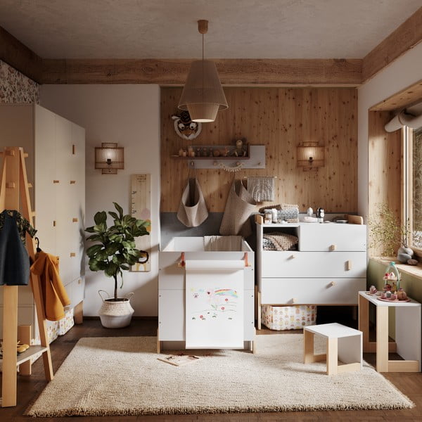 Světle šedý přebalovací pult Cube - Pinio-image-3