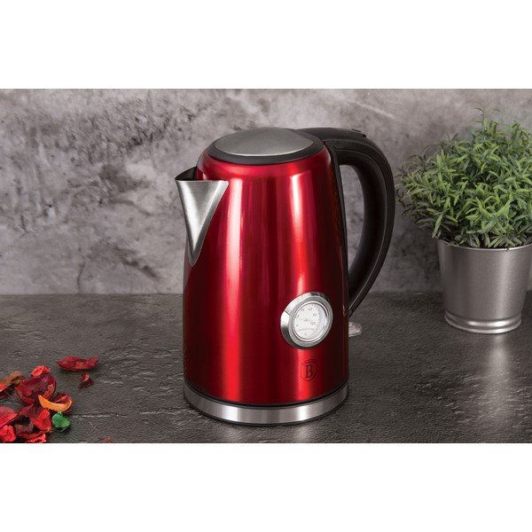 Červená rychlovarná konvice 1.7 l Burgundy Metallic Line - BerlingerHaus-image-1