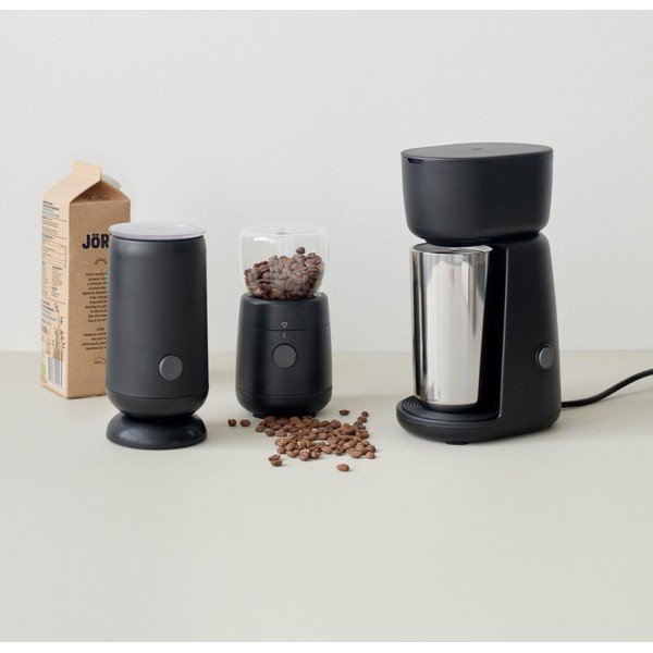 Černý plastový elektrický šlehač mléka Foodie – RIG-TIG-image-1