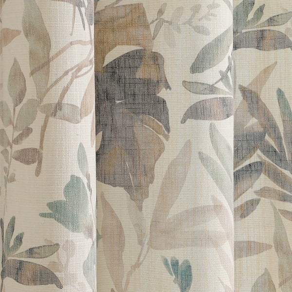 Krémový/šedomodrý závěs 135x250 cm Celesta – Restilo-image-2