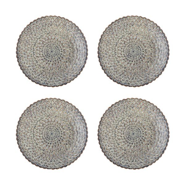 Šedé talíře v sadě 4 ks z kameniny ø 26,5 cm Katrina – Bloomingville