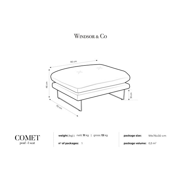 Tmavě modrá podnožka Windsor & Co Sofas Comet-image-4