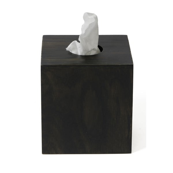 Box na kapesníčky z dubového dřeva Wireworks Mezza Dark-image-2