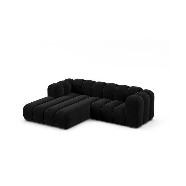 Antracitová rohová pohovka (levý roh) Lupine – Micadoni Home-image-1