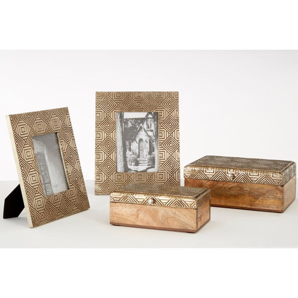 Dřevěný rámeček ve zlaté barvě 23x28 cm Bowerbird – Premier Housewares-image-1