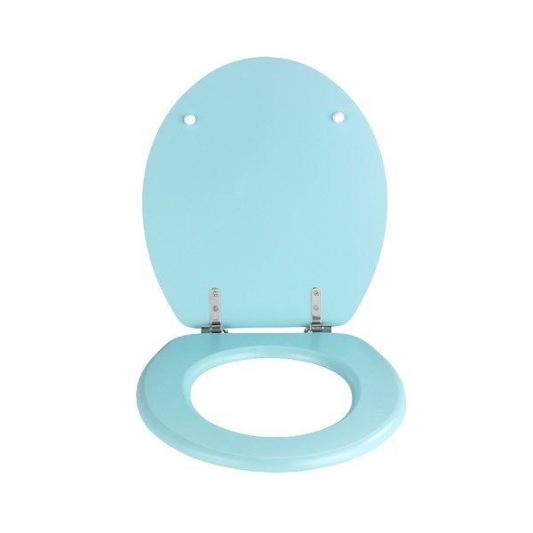 Světle modré WC sedátko Wenko Prima Light Blue, 41 x 37 cm-image-1