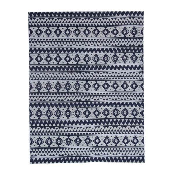 Ručně tkaný modrý koberec Kayoom Linea 322 Blau, 160 x 230 cm