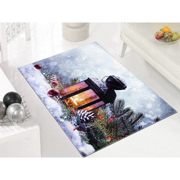 Koberec Vitaus Christmas Period Lantern With Snow, 50 x 80 cm-image-1