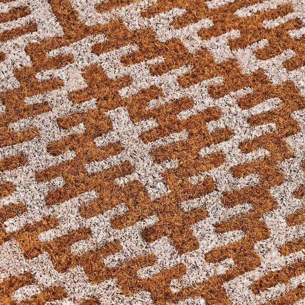 Rohožka z kokosového vlákna 60x40 cm Boho White – Casa Selección-image-2