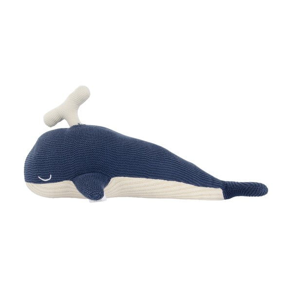 Modro-bílá mazlící hračka Kindsgut Whale-image-2