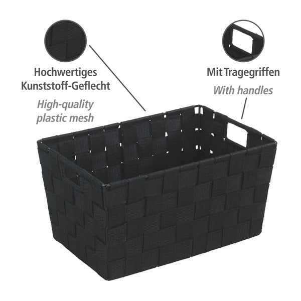 Černý košík Wenko Adria, 20 x 30 cm-image-3