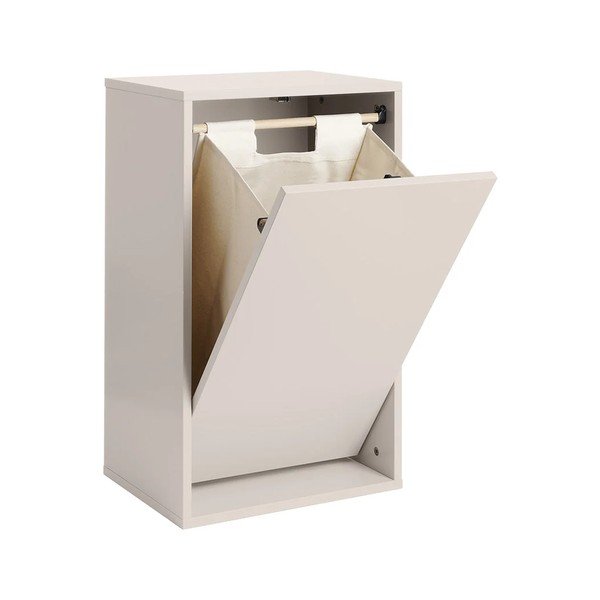 Světle šedý nástěnný koš na prádlo Laundry Box – ReCollector