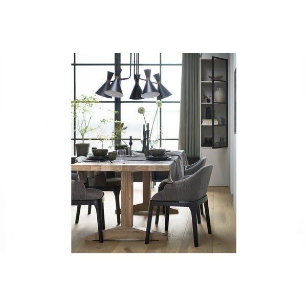 Světle šedá vitrína z borovicového dřeva 53x230 cm Basic – vtwonen-image-1